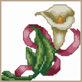 See Details of Calla Lily Cross-Stitch Pattern