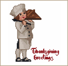 Cross-Stitch Design Happy Thanksgiving!